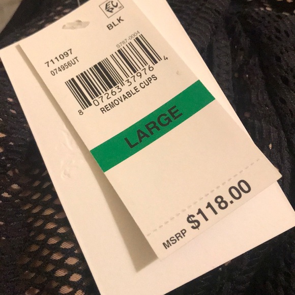 New Becca Keyhole Plunge One Piece Swimsuit Black - Picture 4 of 8